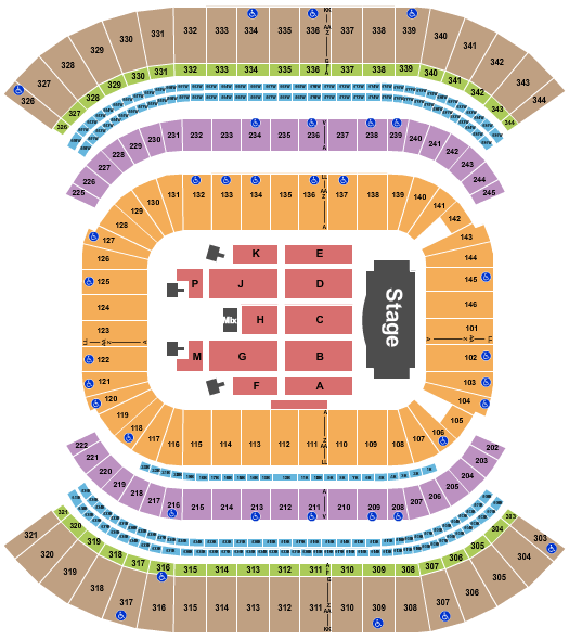 Nissan Stadium Bruno Mars Seating Chart